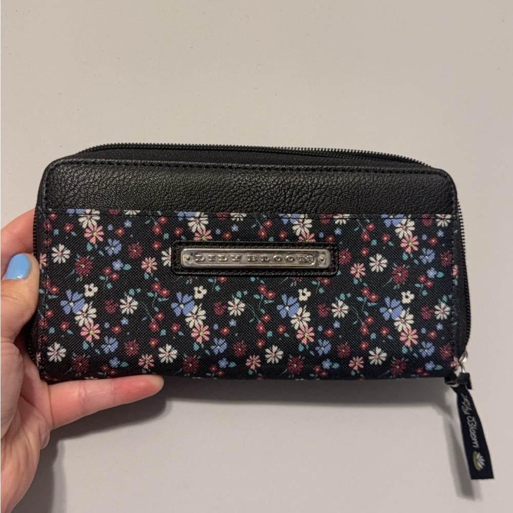 Black Floral Juicy Couture Women's Wallet
